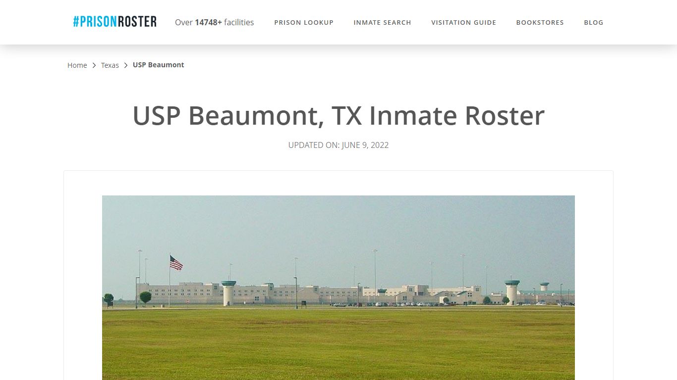 USP Beaumont, TX Inmate Roster - Nationwide Inmate Search